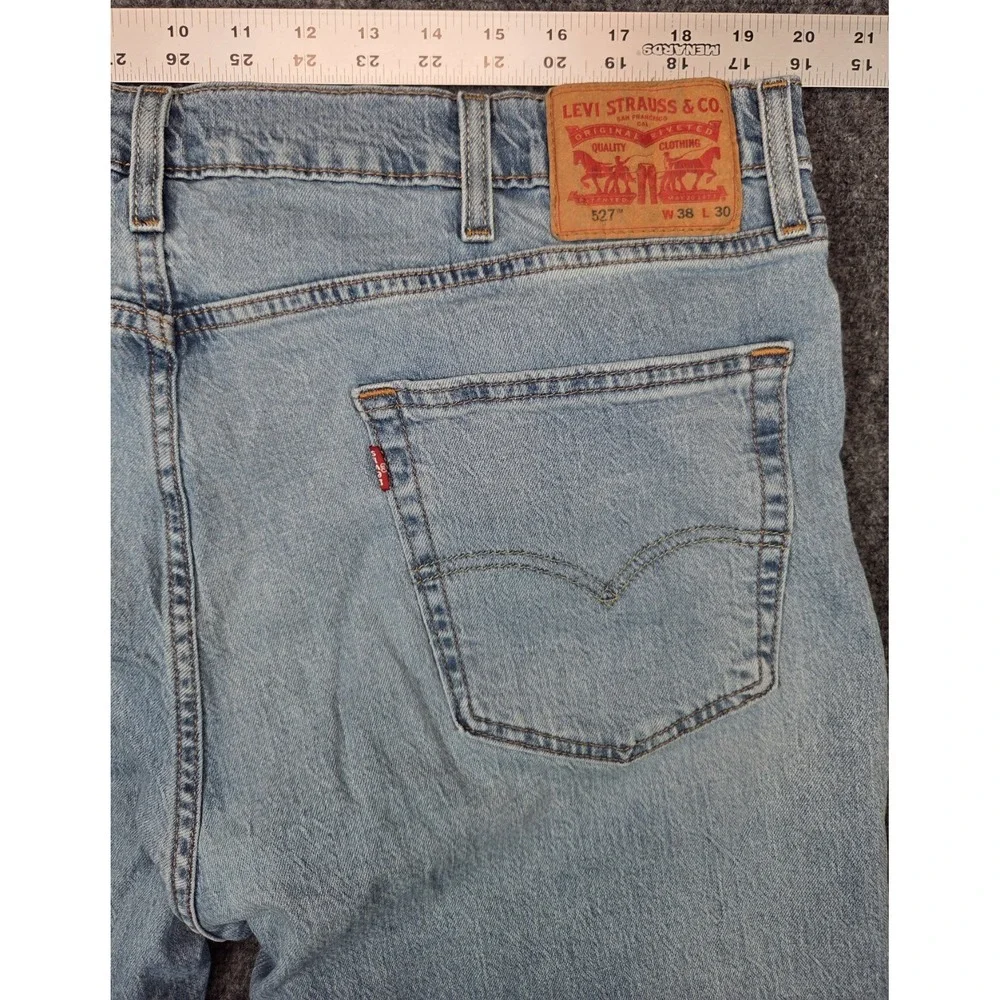 Levis 527 Jeans Mens 38x30 Blue Slim Boot Cut